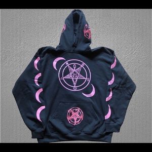 Baphomet Hoodie LARGE size Sigil as above so below